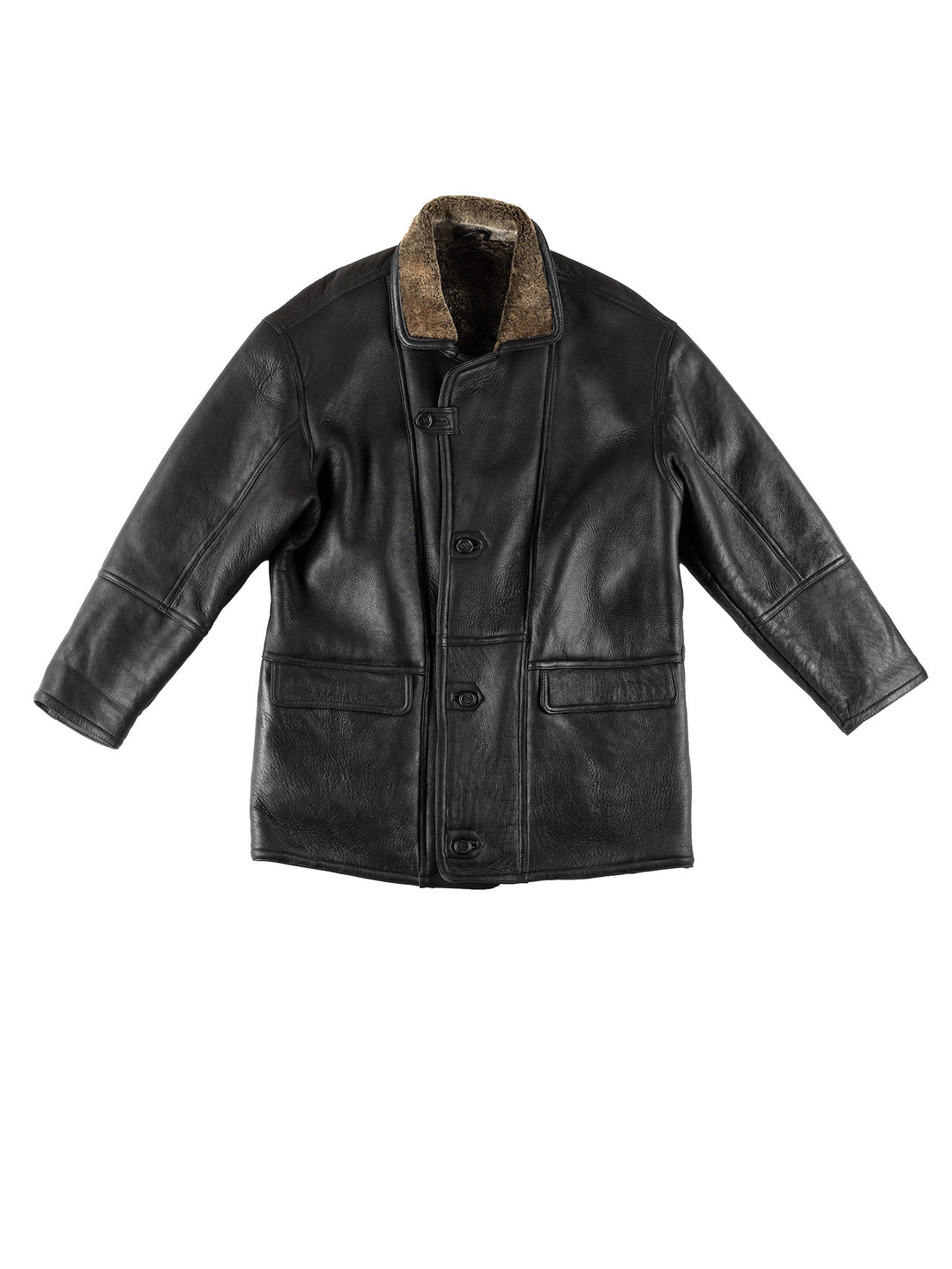 Vintage 80's Men Sheepskin Coat in VN721