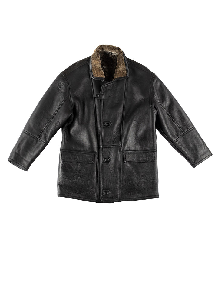 Vintage 80's Men Sheepskin Coat in VN721