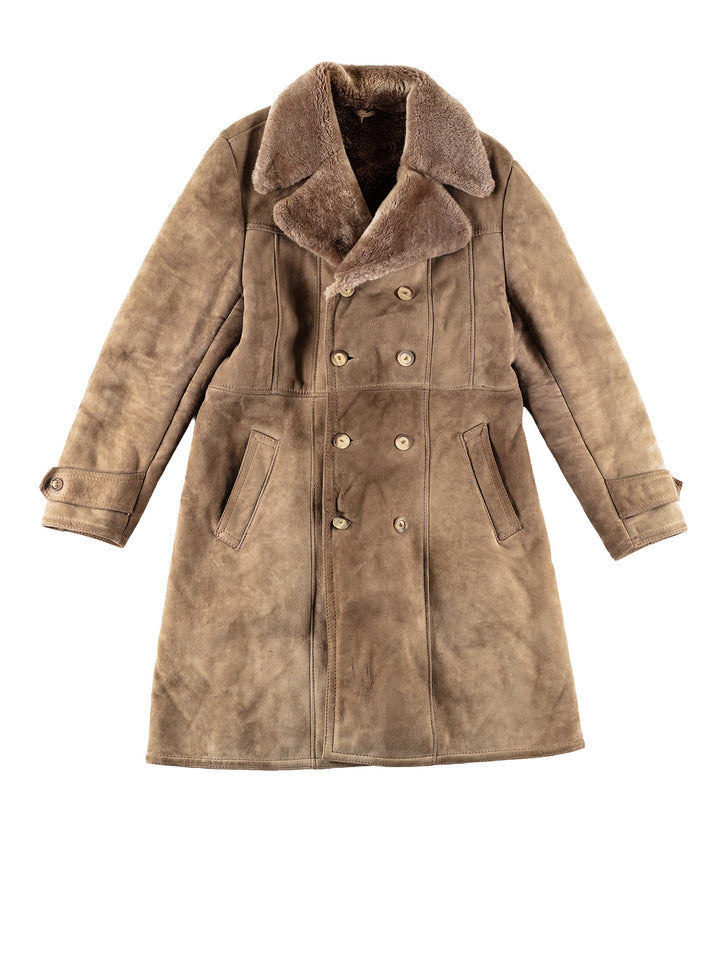 Vintage 70's Men Sheepskin Coat in BeigeVN723