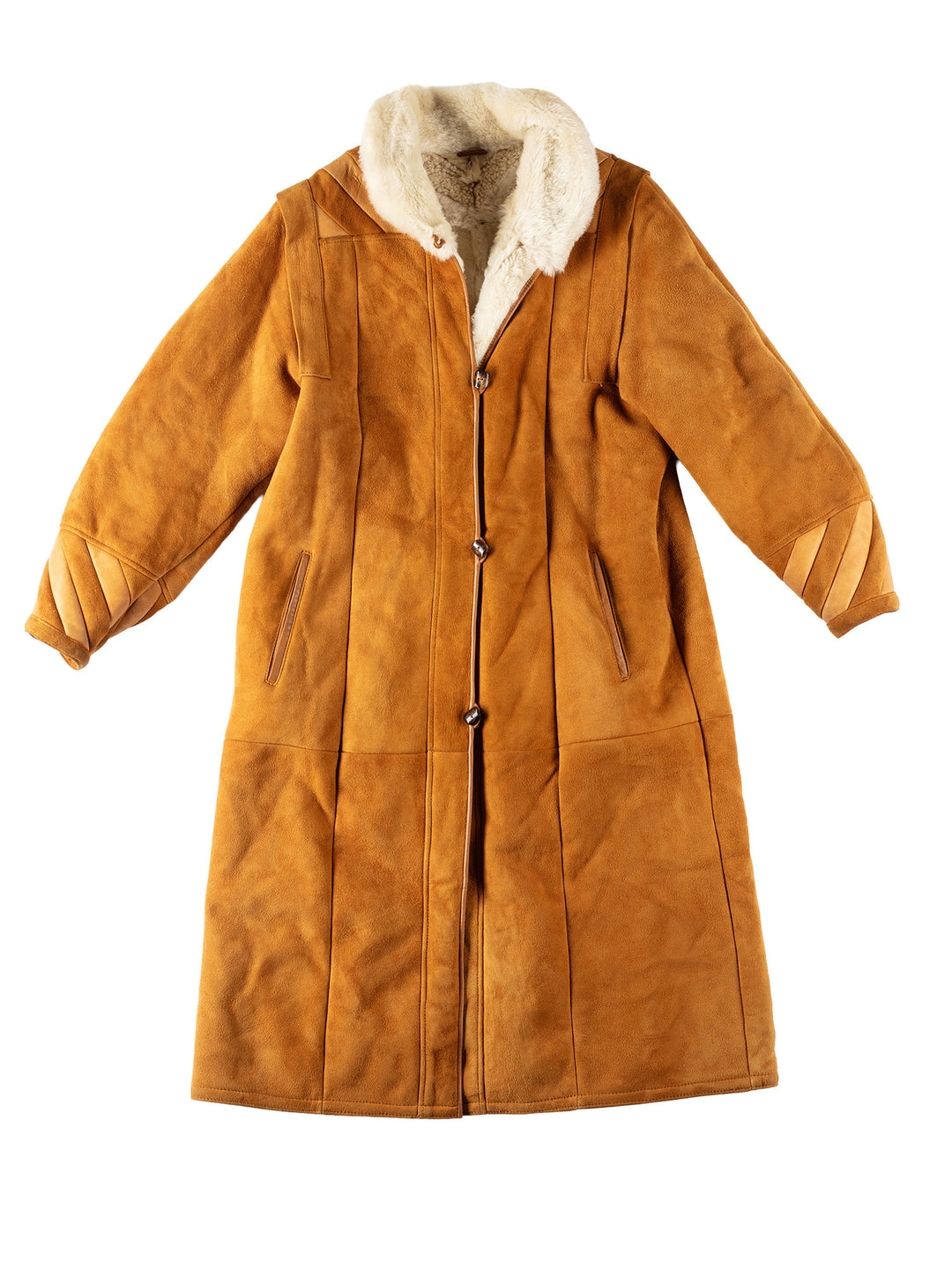Vintage 70's Women Sheepskin Coat in BrownMN559