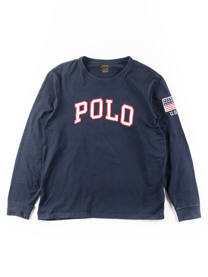 Vintage 00's Men Ralph Lauren Sweatshirt in Blue