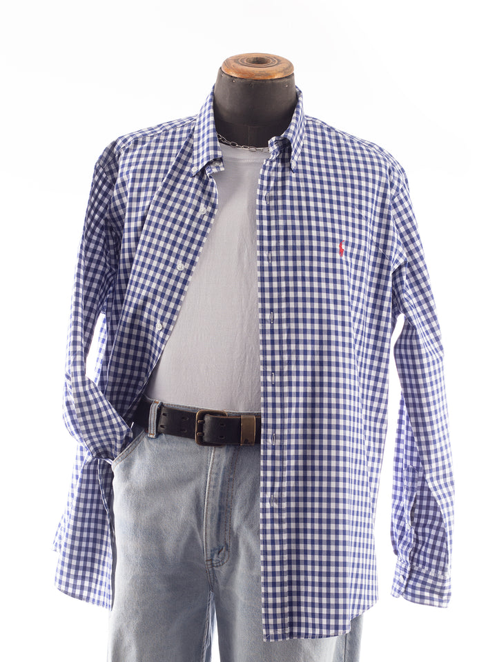 Vintage 00's Men Ralph Lauren Shirt in Blue