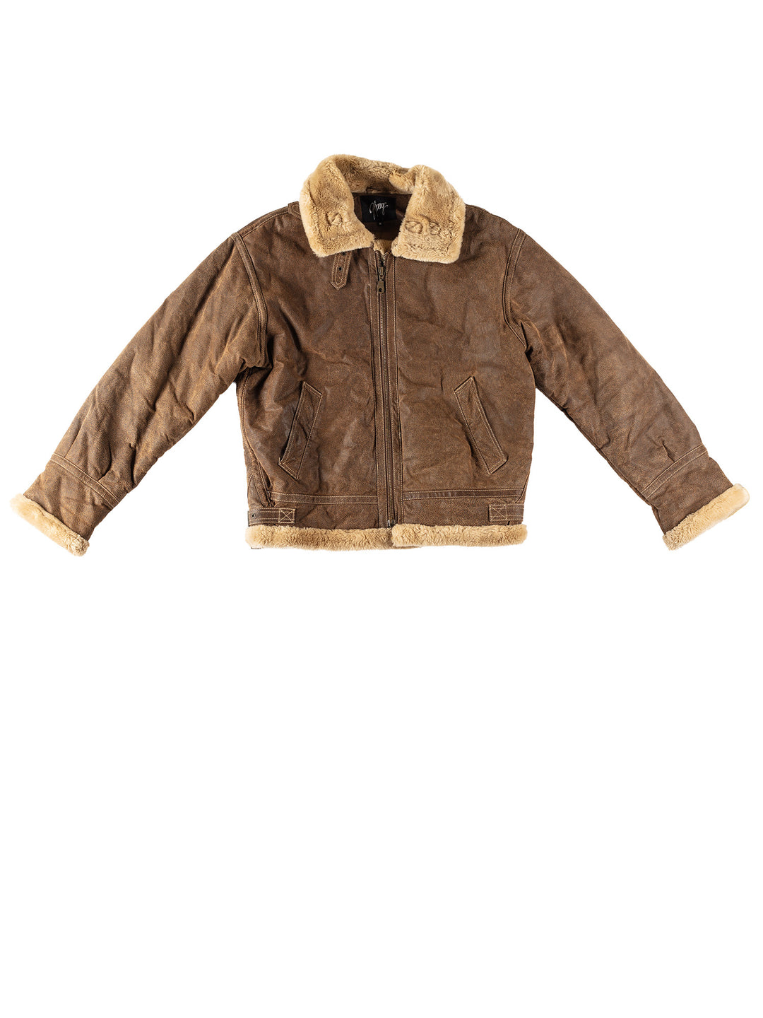 Vintage 90's Men Sherpa Jacket in BrownVN356