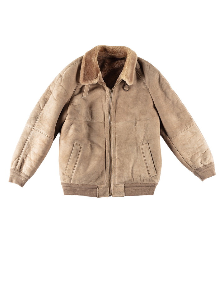 Vintage 70's Men Sheepskin Jacket in BeigeVN666