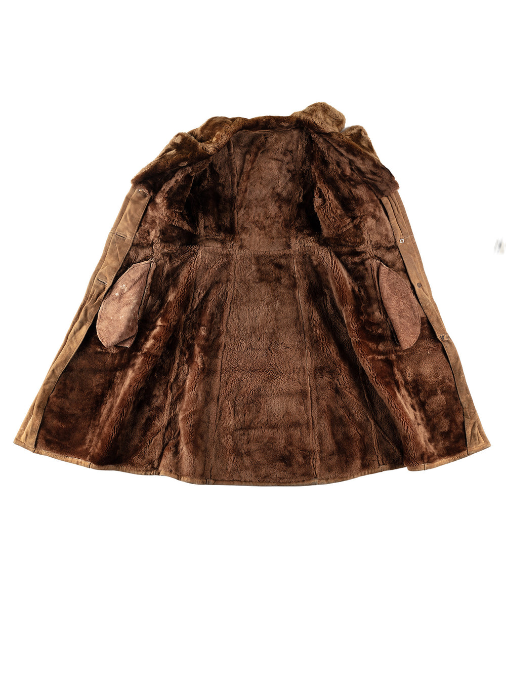 Vintage 70's Women Sheepskin Coat in BrownMN624