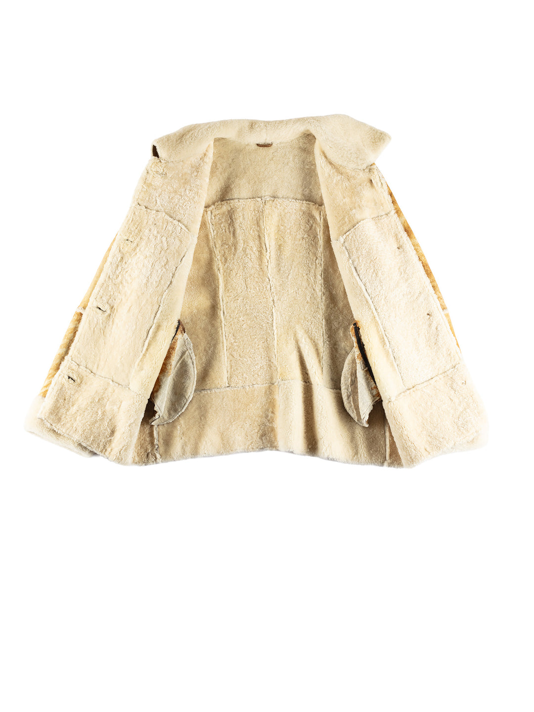 Vintage 70's Women Sheepskin Coat in BrownMN666