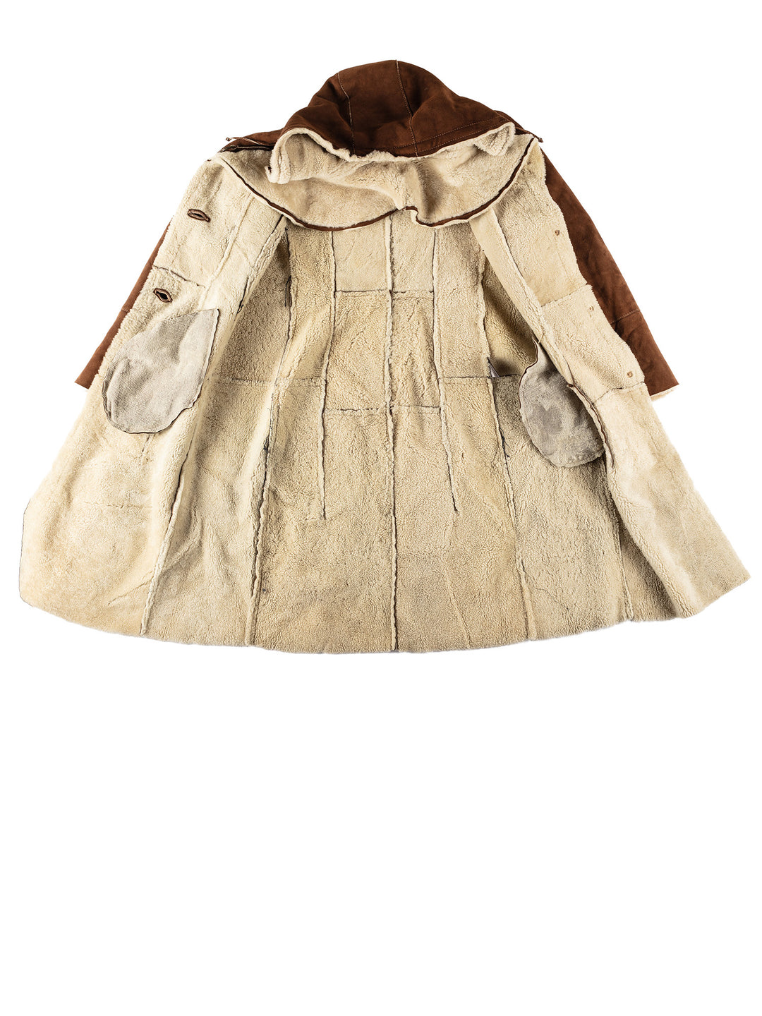 Vintage 70's Women Sheepskin Coat in BrownMN610