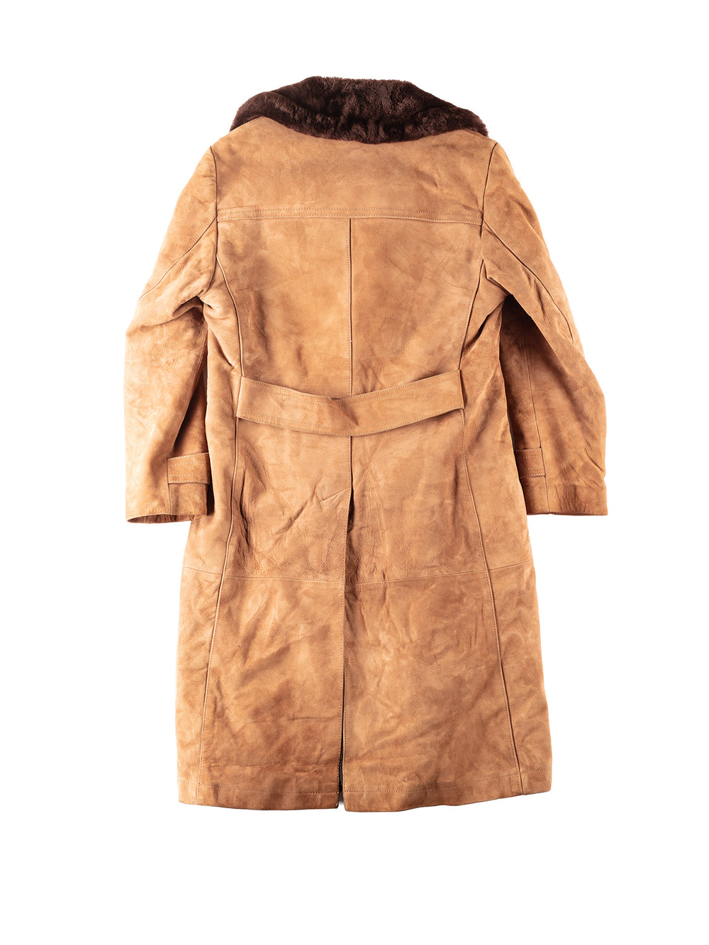 Vintage 70's Men Sheepskin Coat in Brown