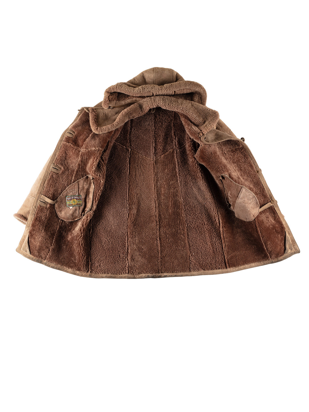 Vintage 70's Women Sheepskin Coat in BrownMN695
