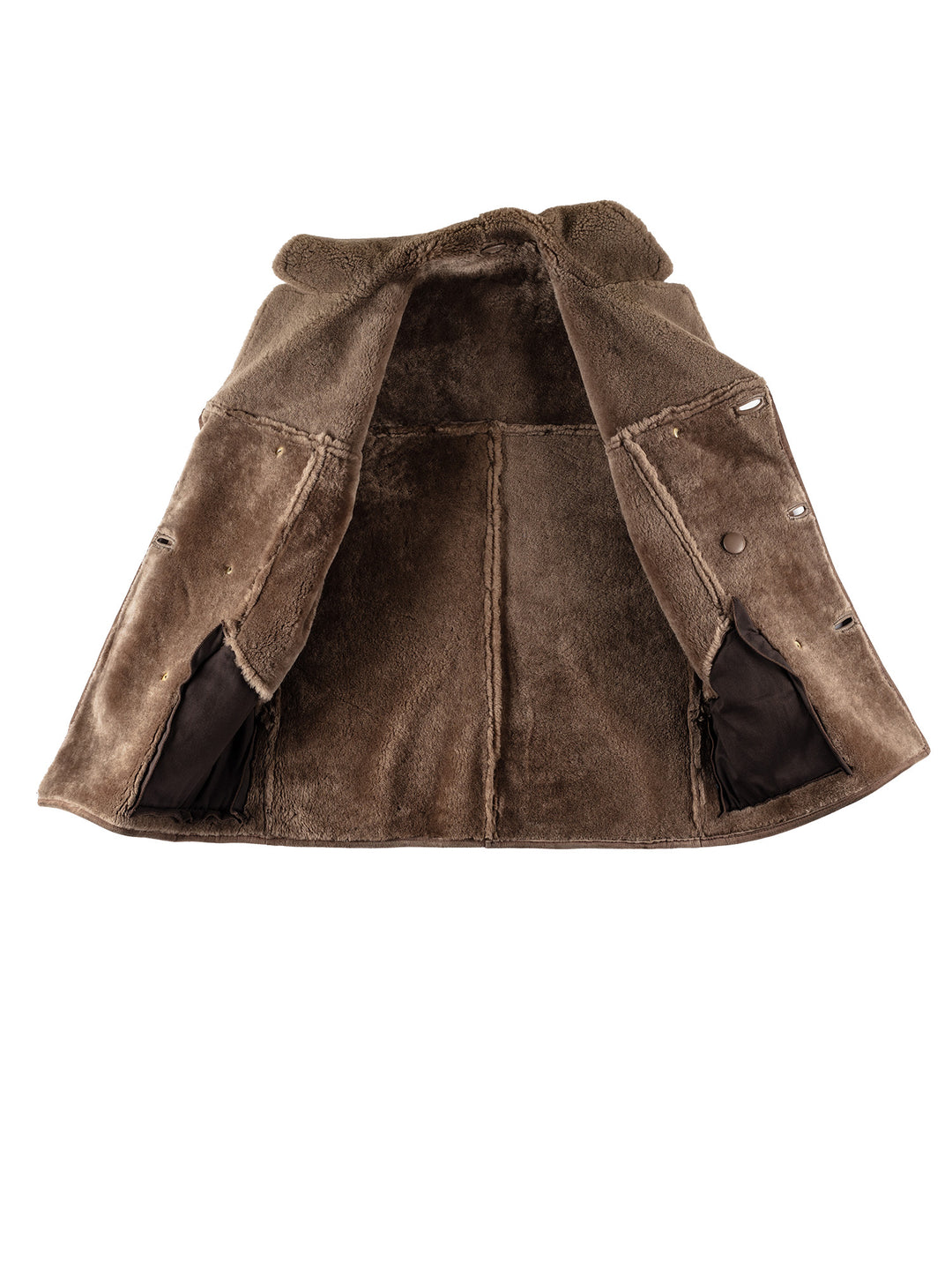 Vintage 70's Men Sheepskin Coat in BrownVN686