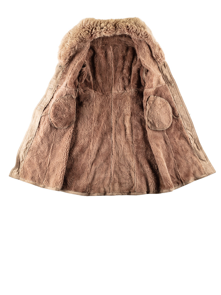 Vintage 80's Women Sheepskin Coat in MN811