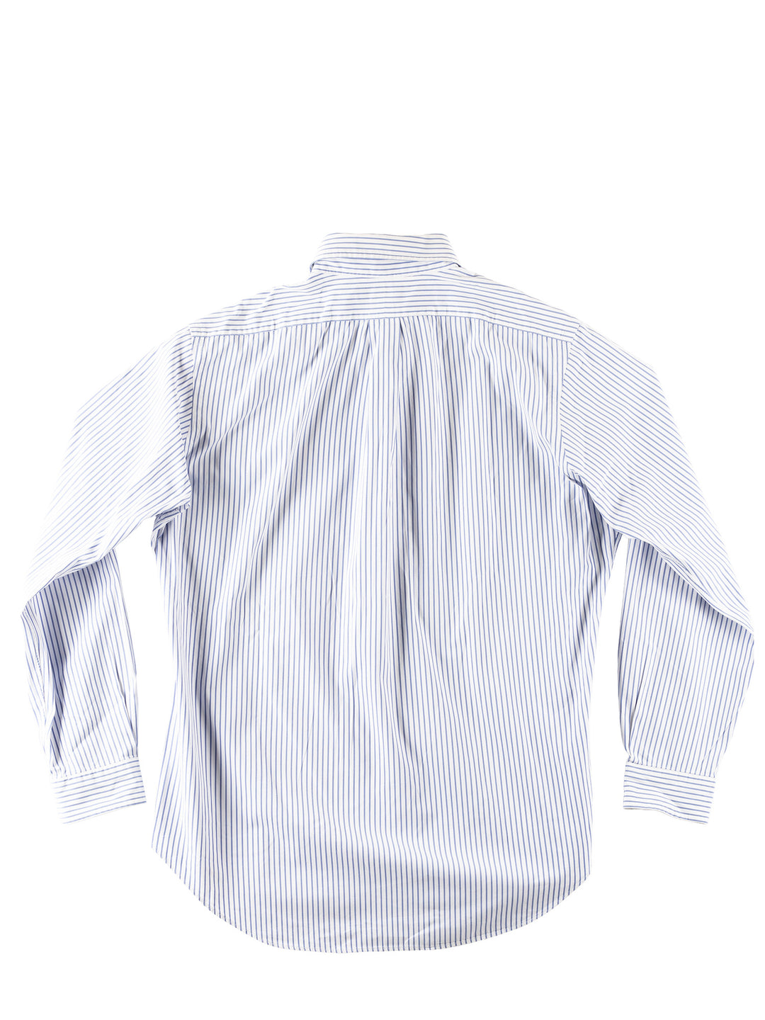 Vintage 90's Men Ralph Lauren Blue White Striped Shirt