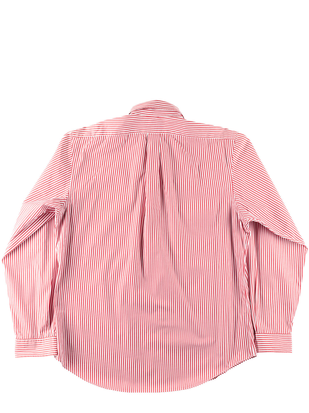 Vintage 90's Men Ralph Lauren Red White Striped Shirt