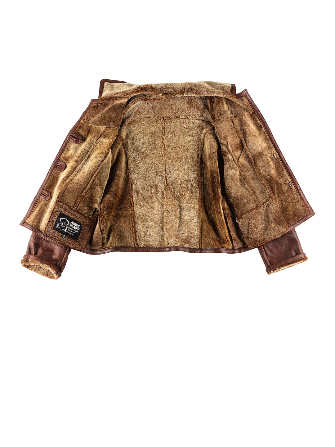 Vintage 70's Women Sheepskin Jacket in BrownMN489