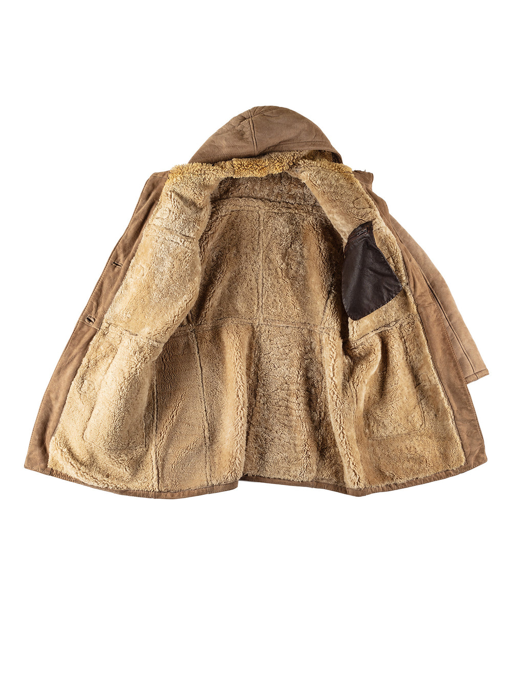 Vintage 70's Men Sheepskin Coat in BeigeVN551