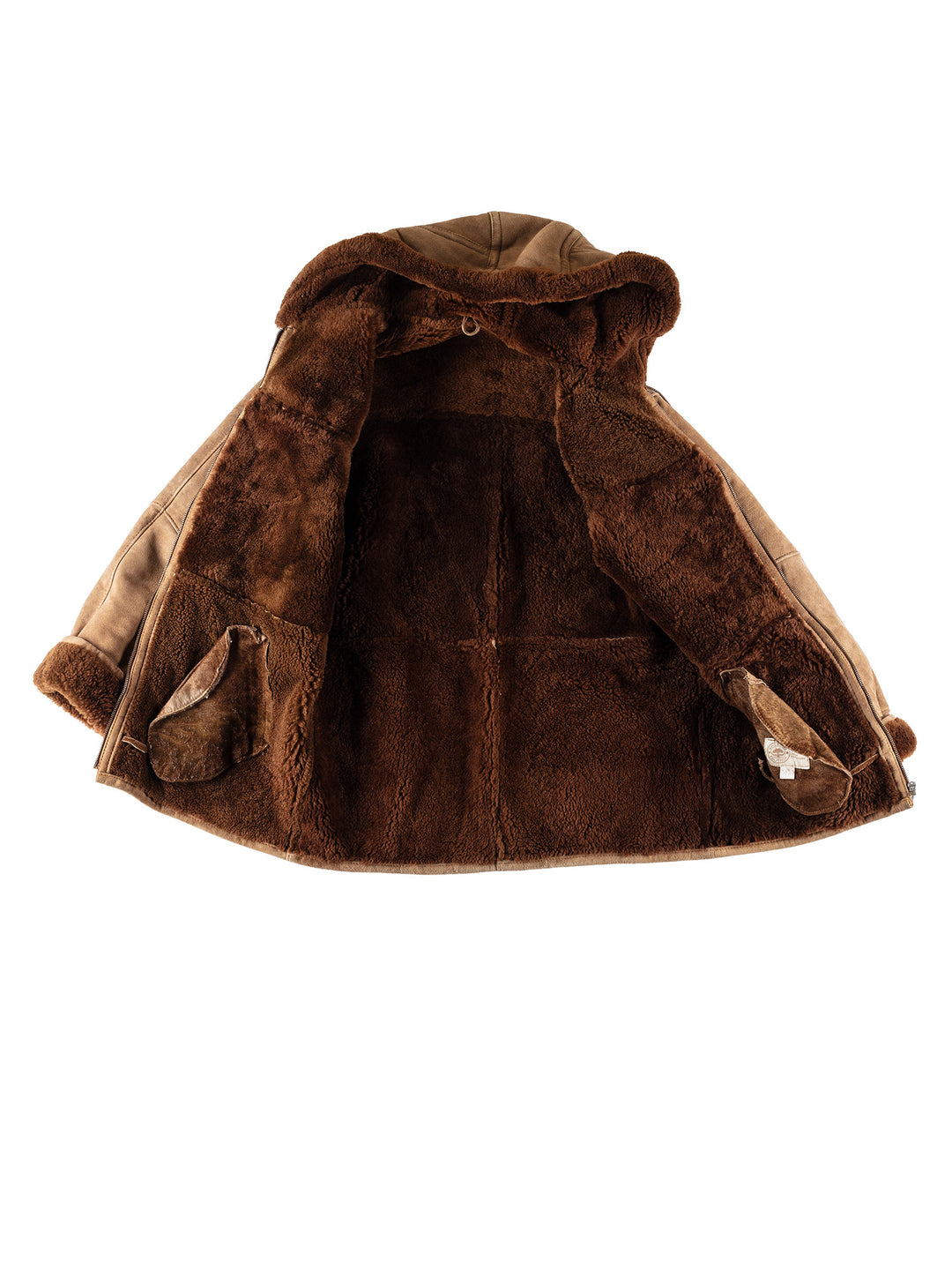 Vintage 70's Women Sheepskin Coat in BrownMN441