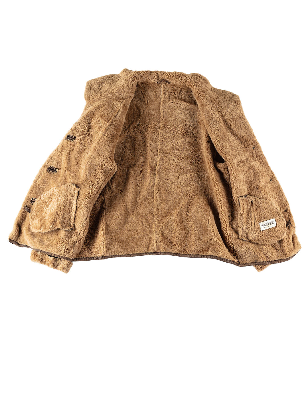Vintage 80's Women Sheepskin Jacket in BrownMN595