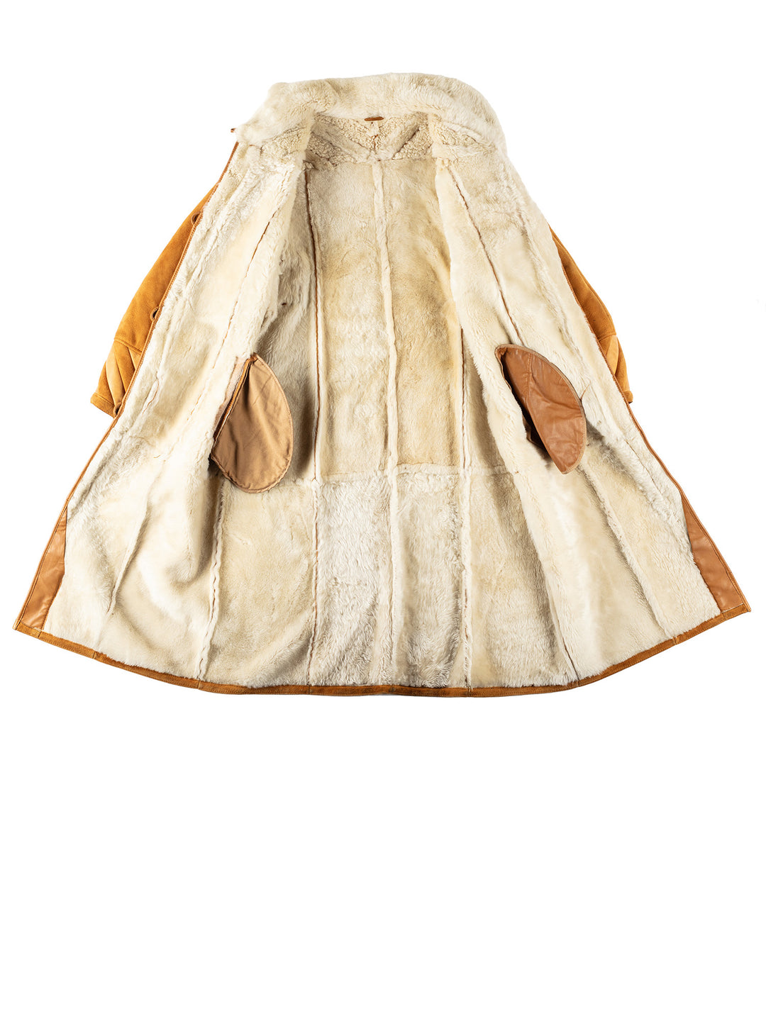 Vintage 70's Women Sheepskin Coat in BrownMN559