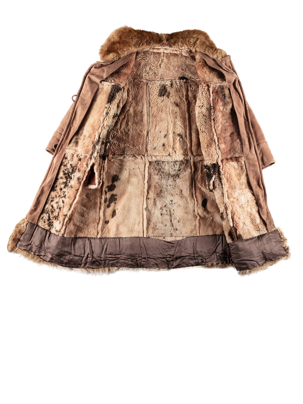 Vintage 80's Women Sheepskin Coat in BrownMN500
