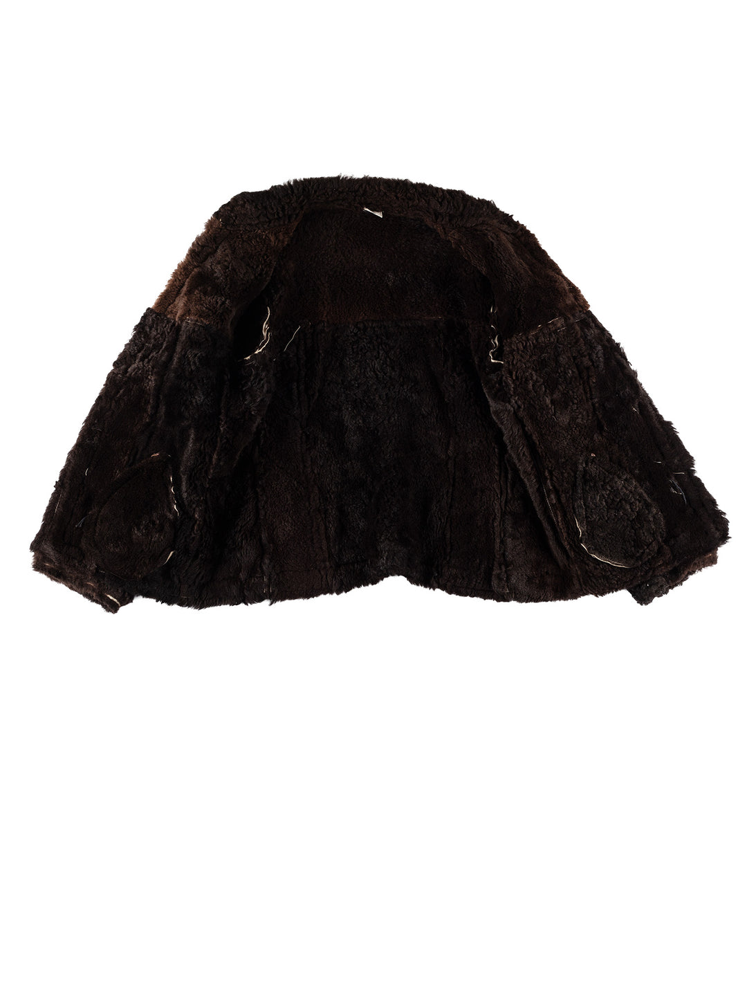 Vintage 70's Women Sheepskin Jacket in WhiteMN613