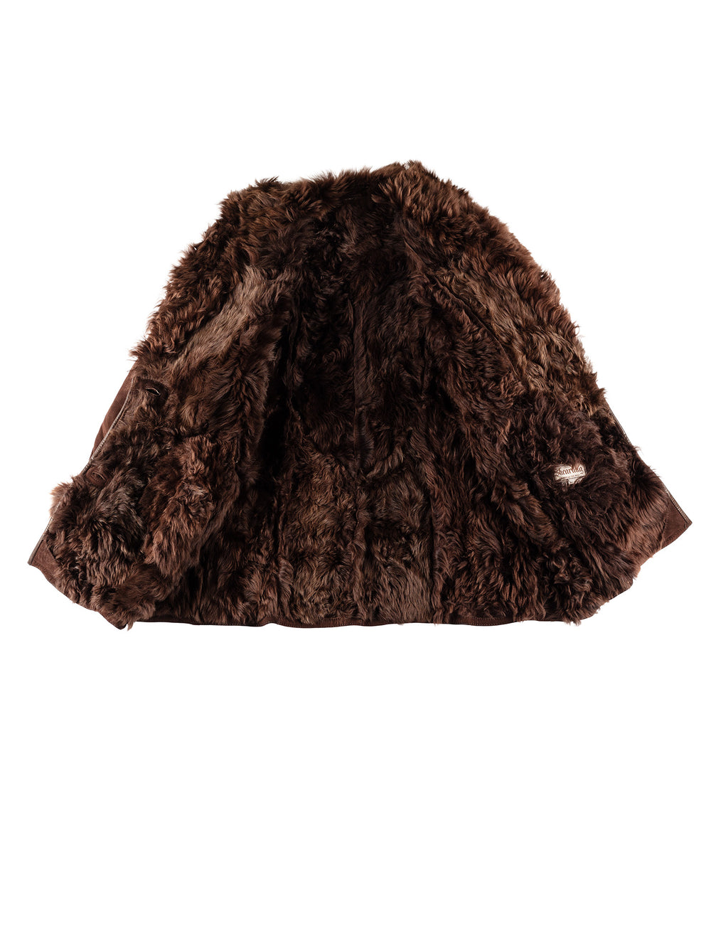 Vintage 70's Women Sheepskin Coat in BrownMN446