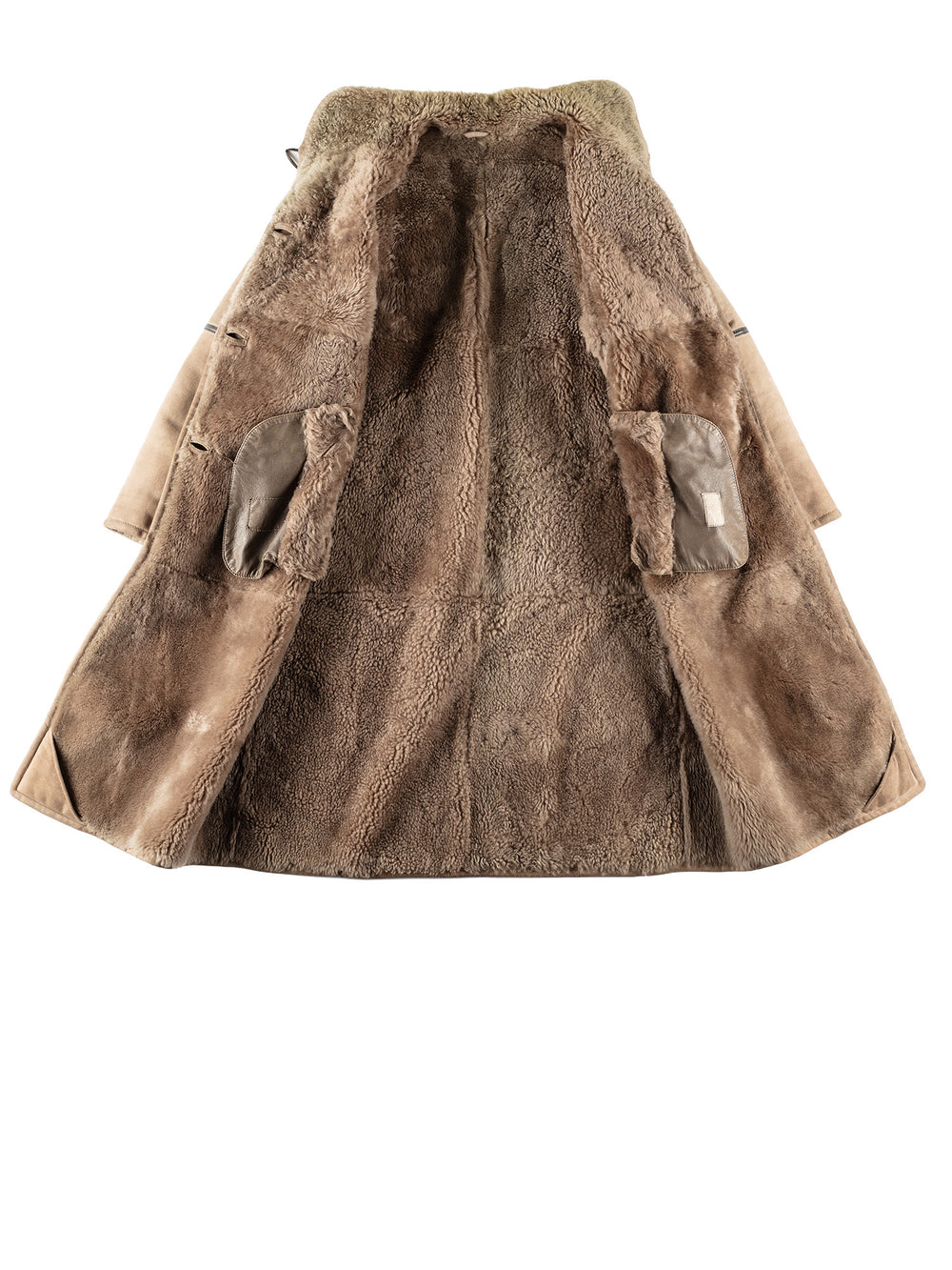 Vintage 80's Women Sheepskin Coat in BeigeMN700