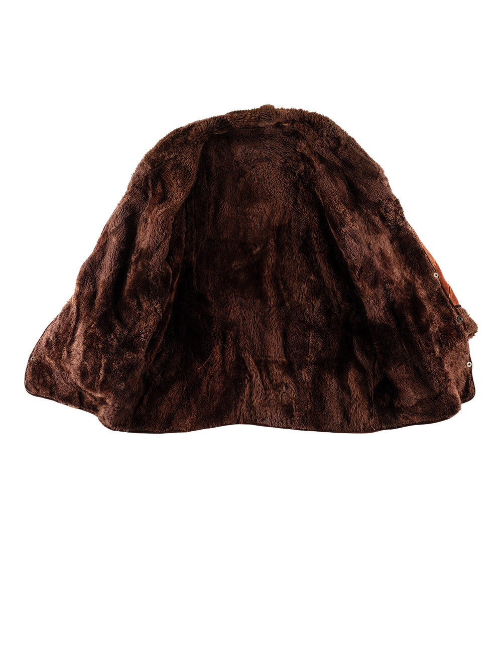 Vintage 80's Women Sheepskin Jacket in BrownMN792