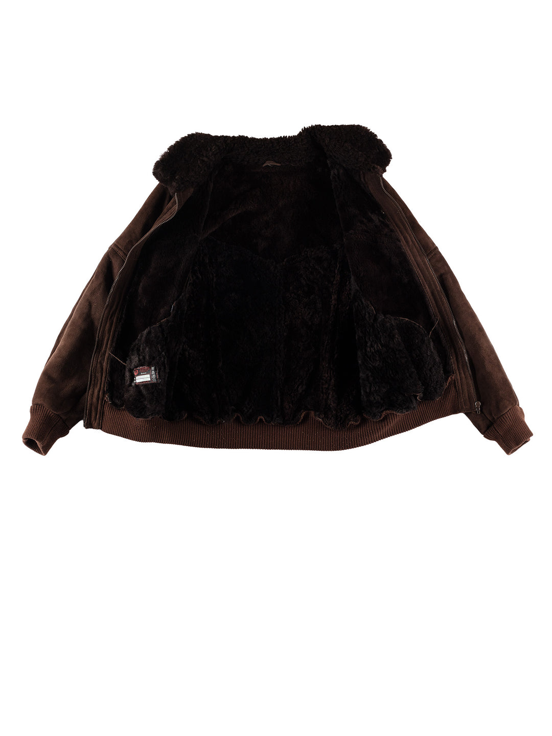 Vintage 80's Men Sheepskin Jacket in BrownVN624