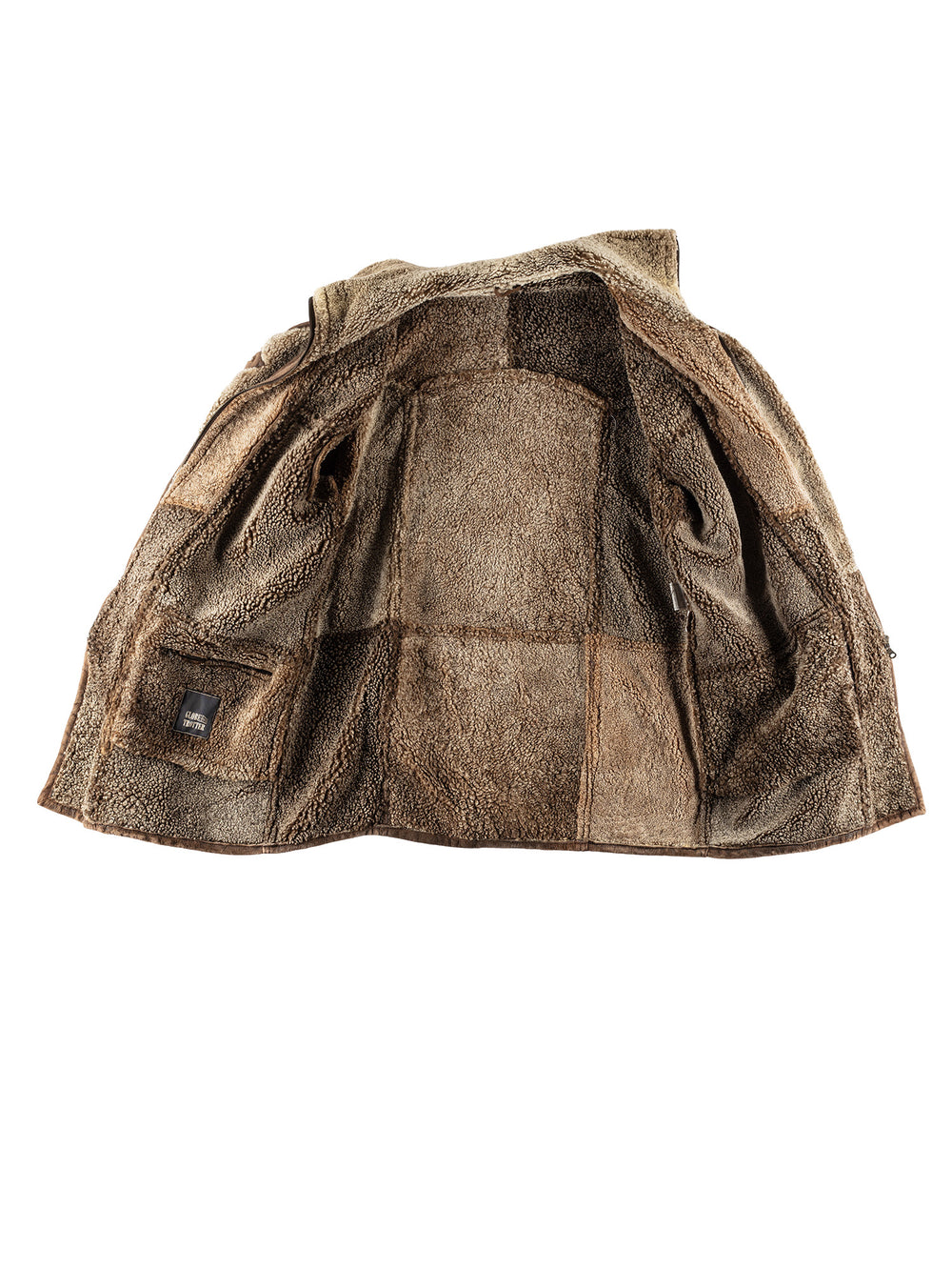 Vintage 80's Women Sheepskin Coat in BrownMN488