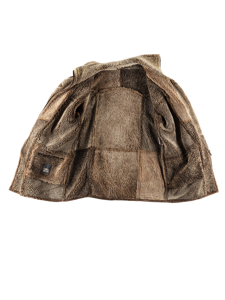 Vintage 80's Women Sheepskin Coat in BrownMN488