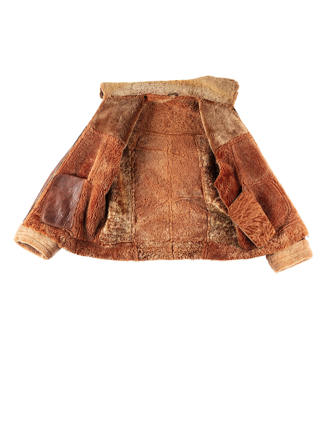 Vintage 90's Women Sheepskin Jacket in BrownMN275