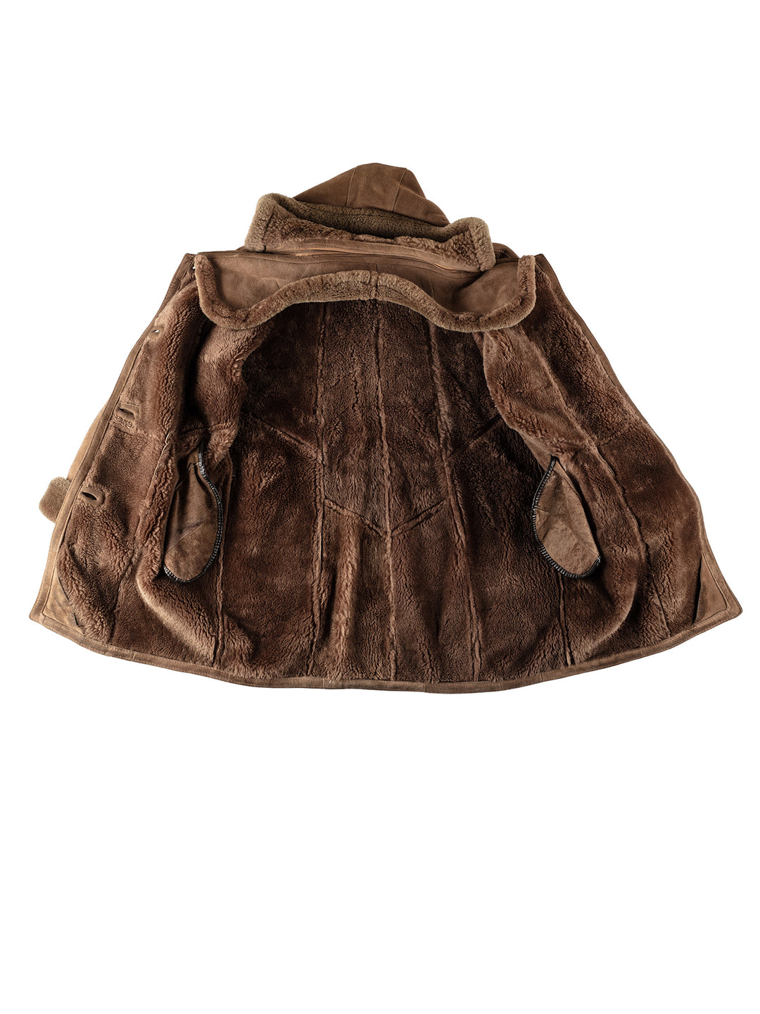 Vintage 70's Women Sheepskin Coat in BrownMN540