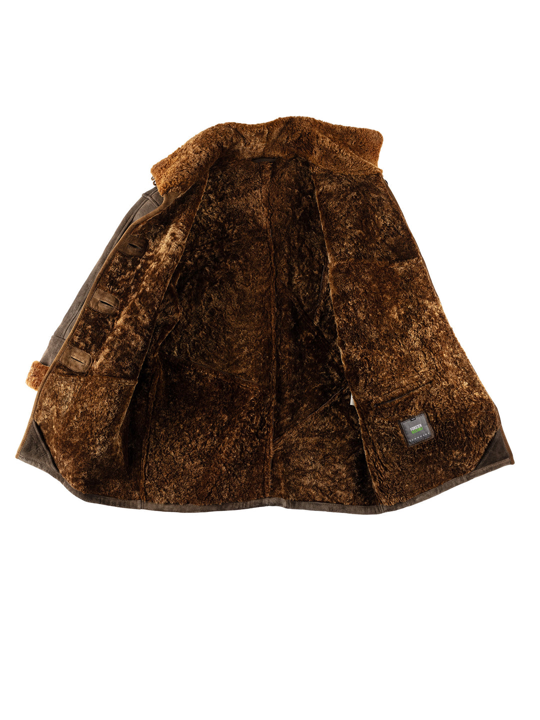 Vintage 80's Women Sheepskin Coat in BrownMN625