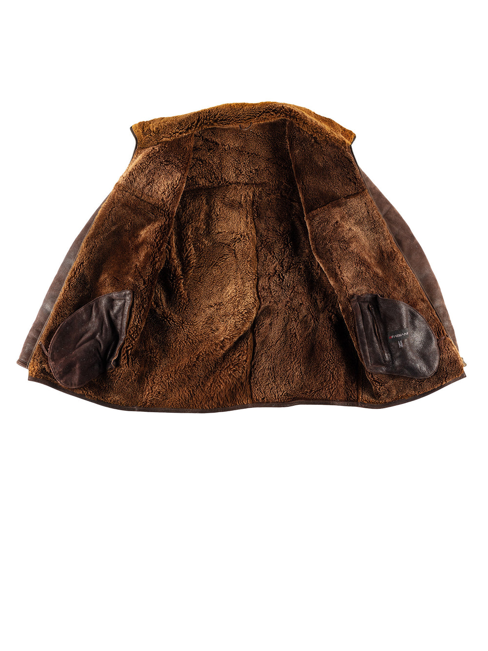 Vintage 80's Men Sheepskin Coat in BrownVN778