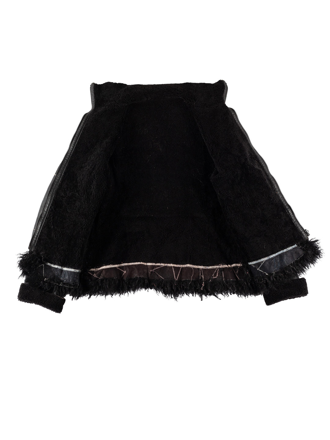 Vintage 70's Women Sheepskin Jacket in BlackMN615