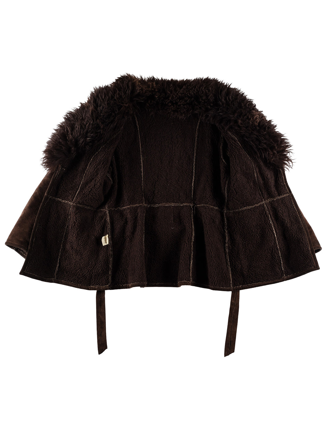 Vintage 70's Women Sheepskin Coat in BrownMN674