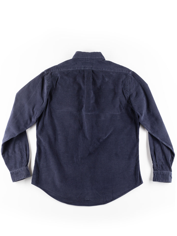 Vintage 00's Men Ralph Lauren Corduroy Shirt in Blue