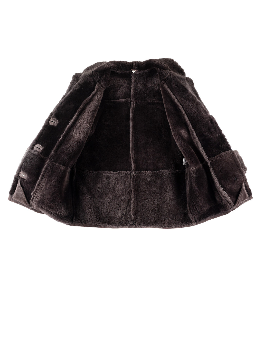 Vintage 80's Women Sheepskin Coat in PurpleMN278