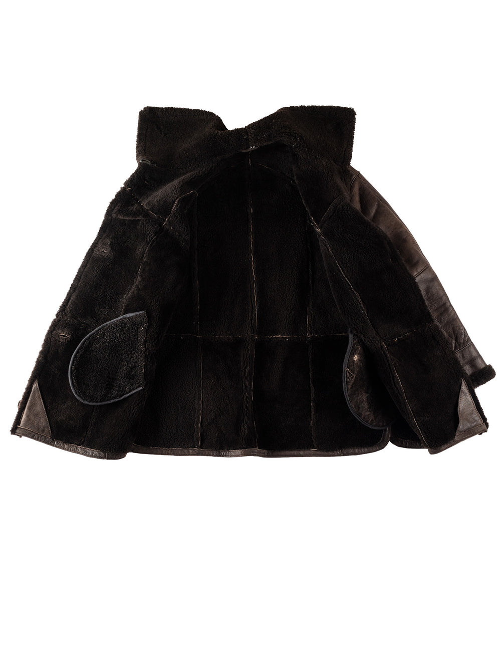 Vintage 80's Women Sheepskin Coat in BrownMN352