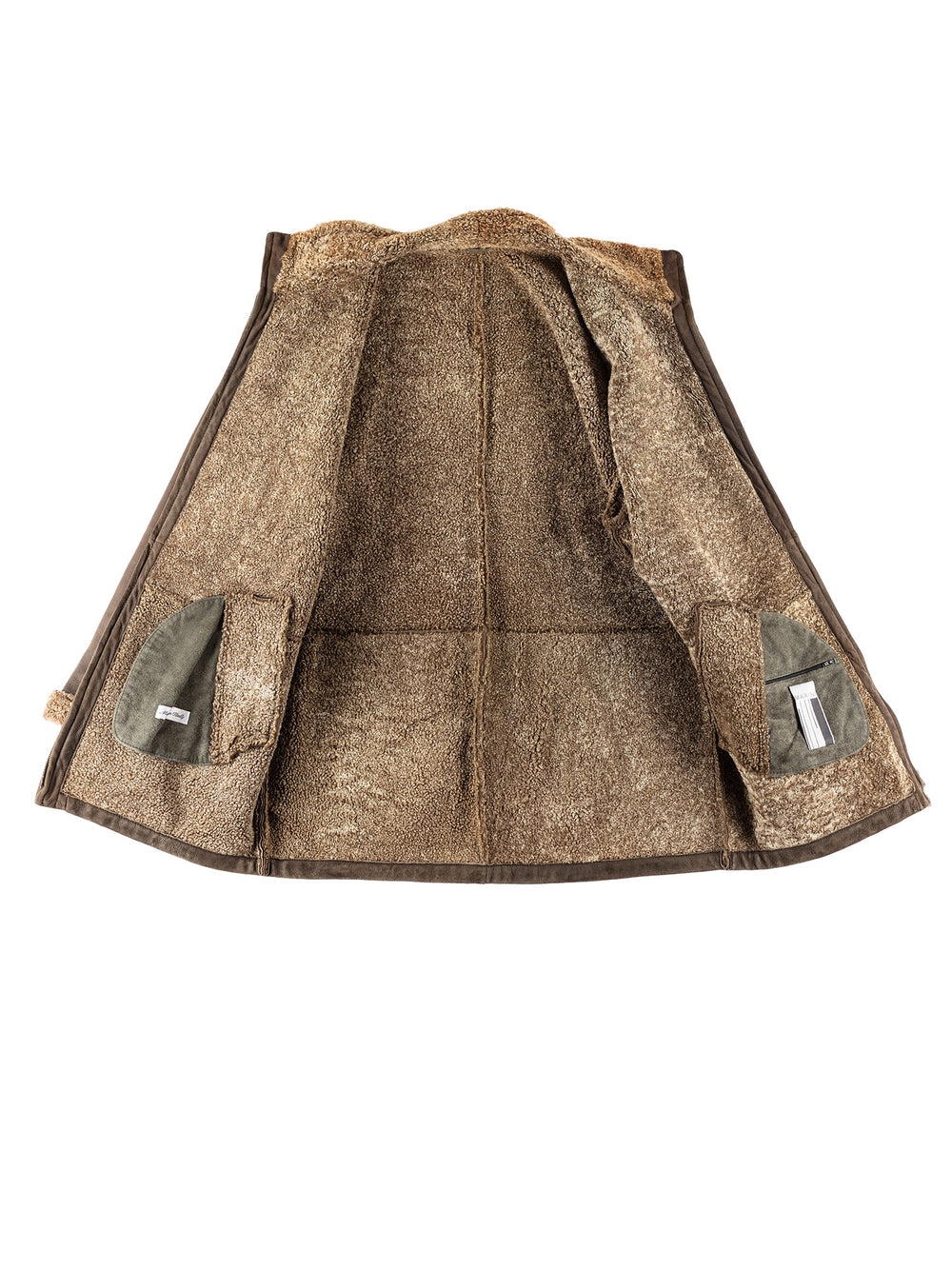 Vintage 80's Men Sheepskin Coat in BrownVN663