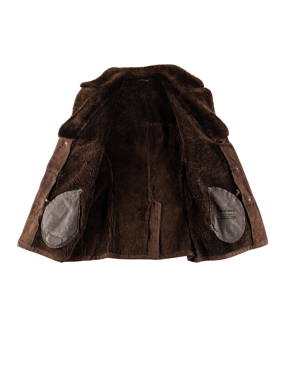 Vintage 70's Men Sheepskin Coat in BrownVN770