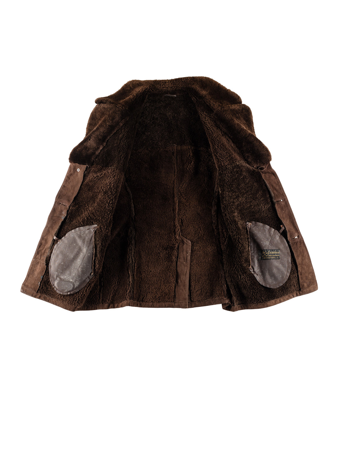 Vintage 70's Men Sheepskin Coat in BrownVN770