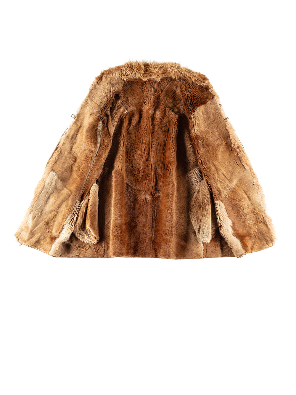 Vintage 70's Women Sheepskin Coat in BeigeMN755