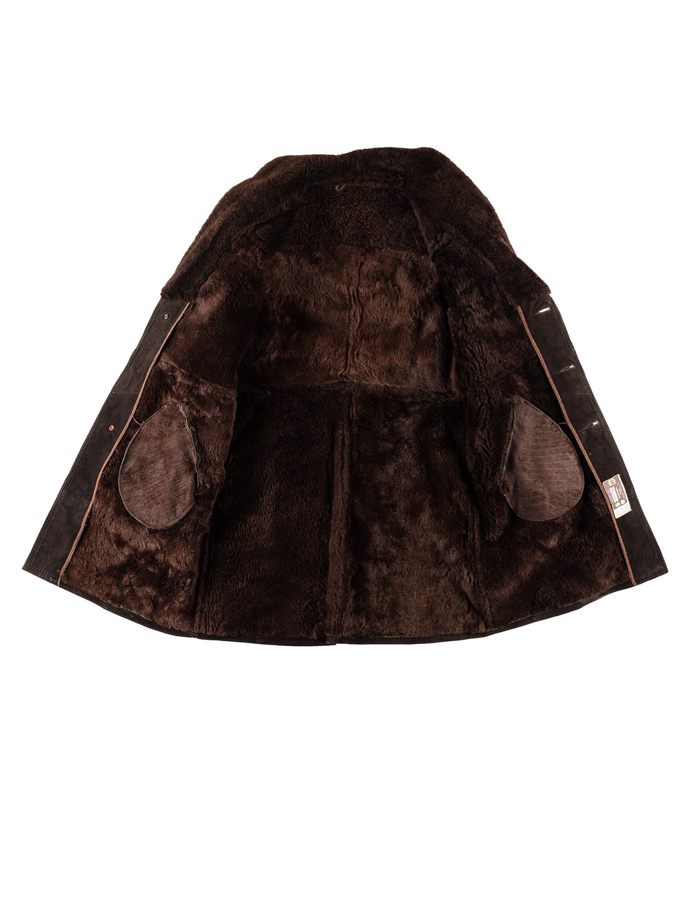 Vintage 70's Men Sheepskin Coat in BrownVN670