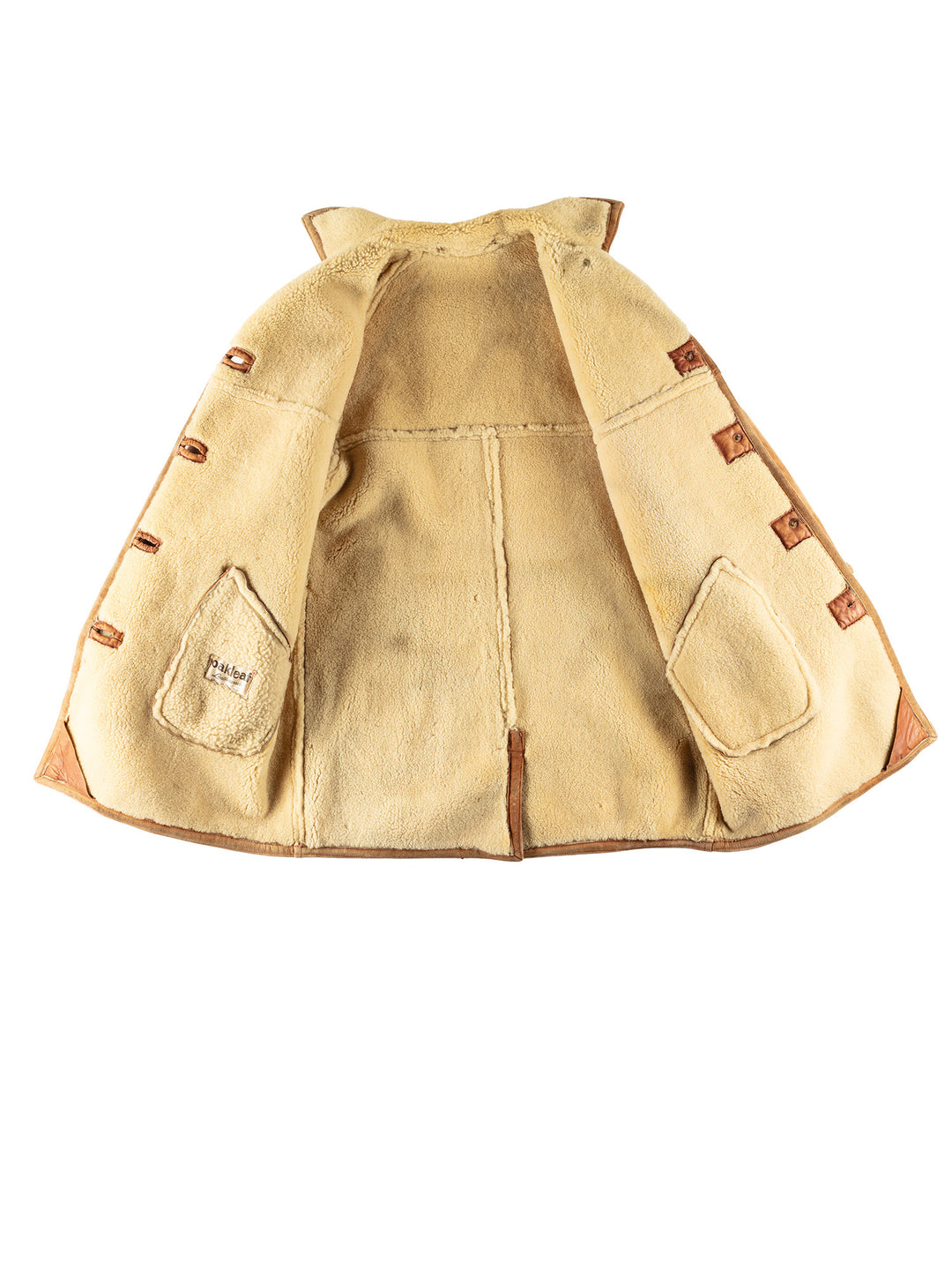 Vintage 80's Women Sheepskin Coat in BrownMN791