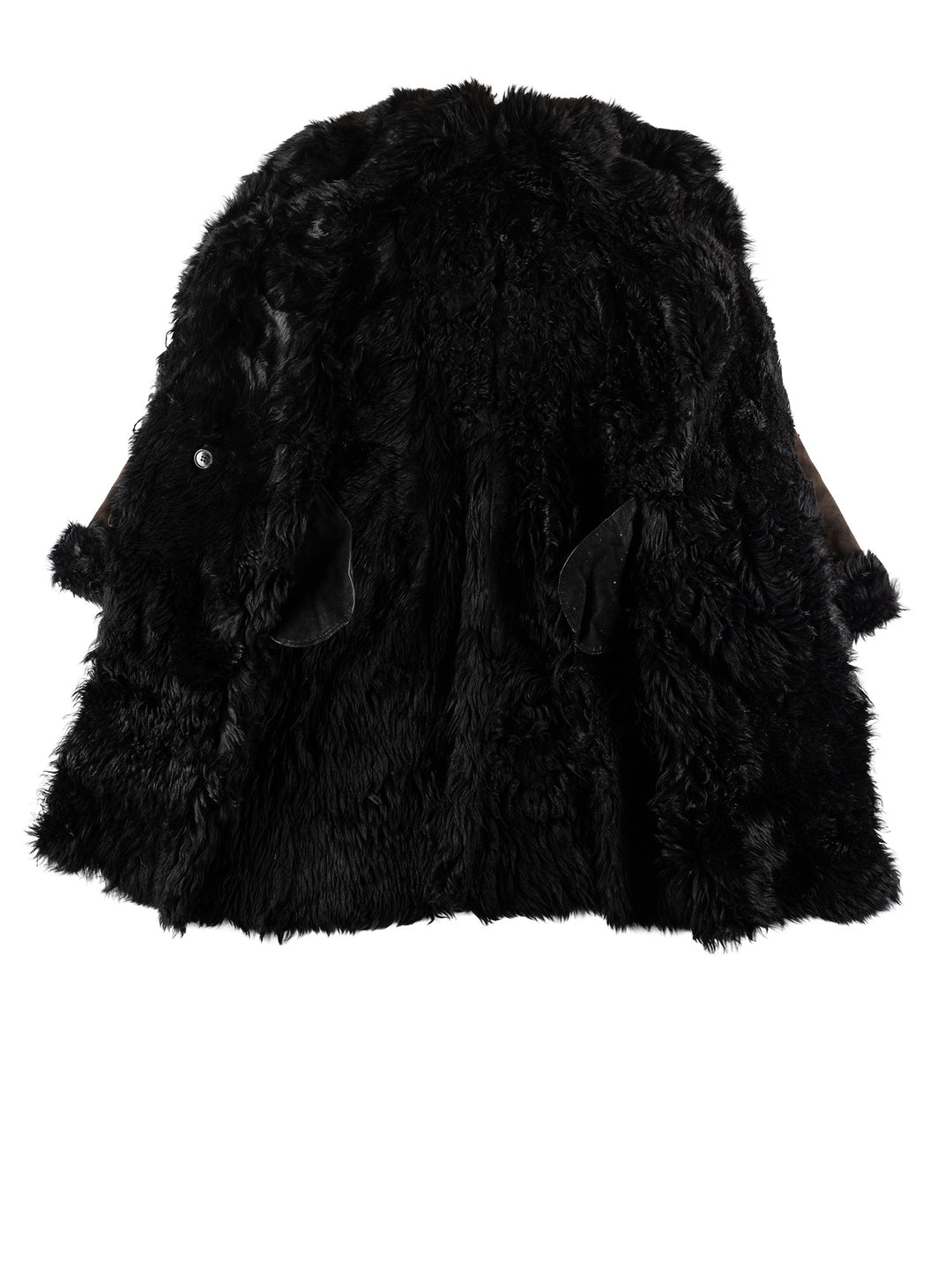 Vintage 70's Women Sheepskin Coat in BlackMN508