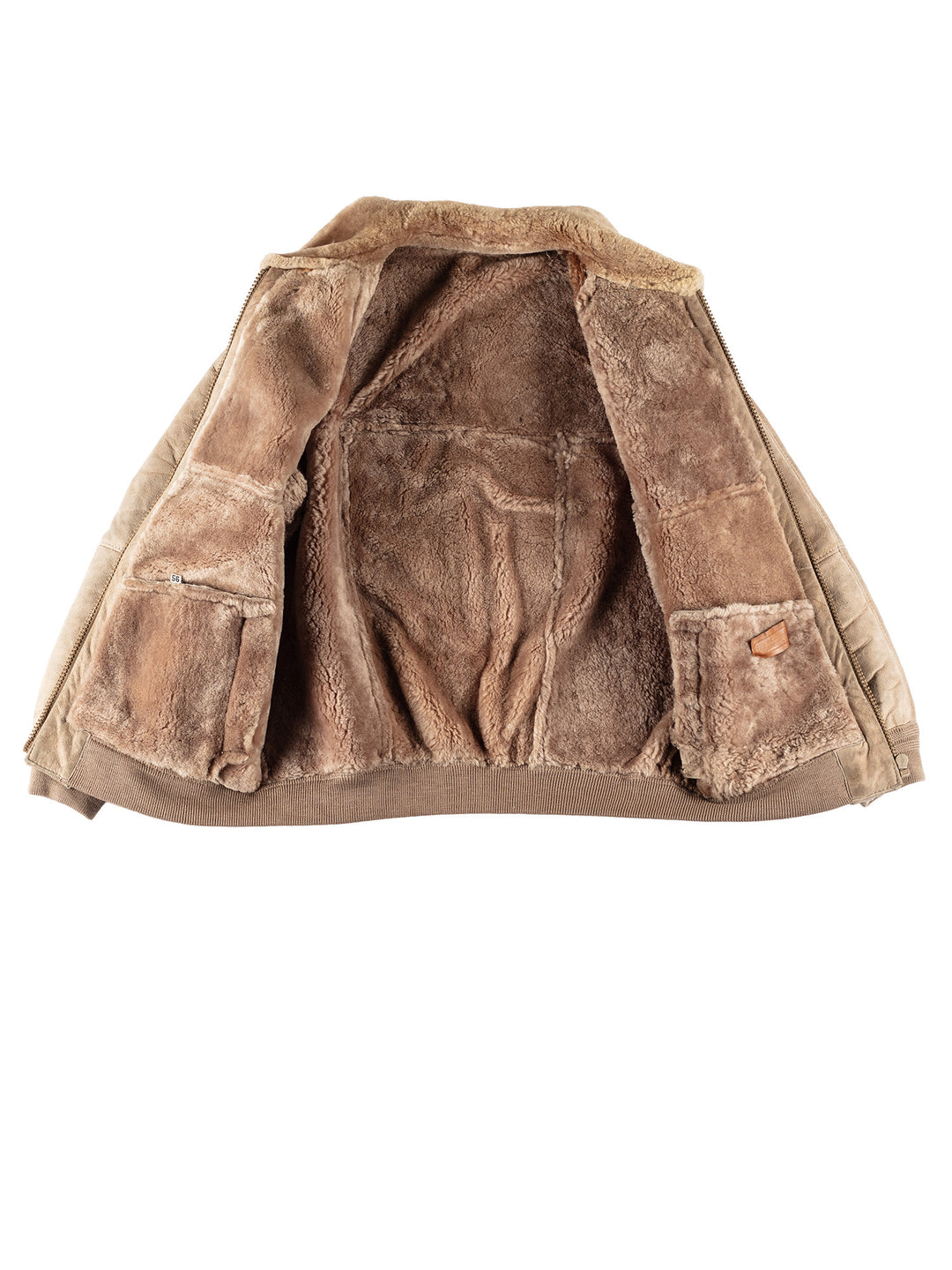 Vintage 70's Men Sheepskin Jacket in BeigeVN666
