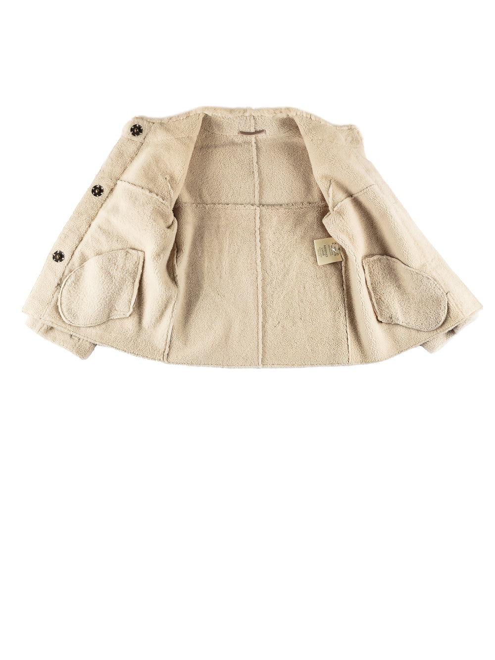 Vintage 70's Women Sheepskin Jacket in GrayMN359