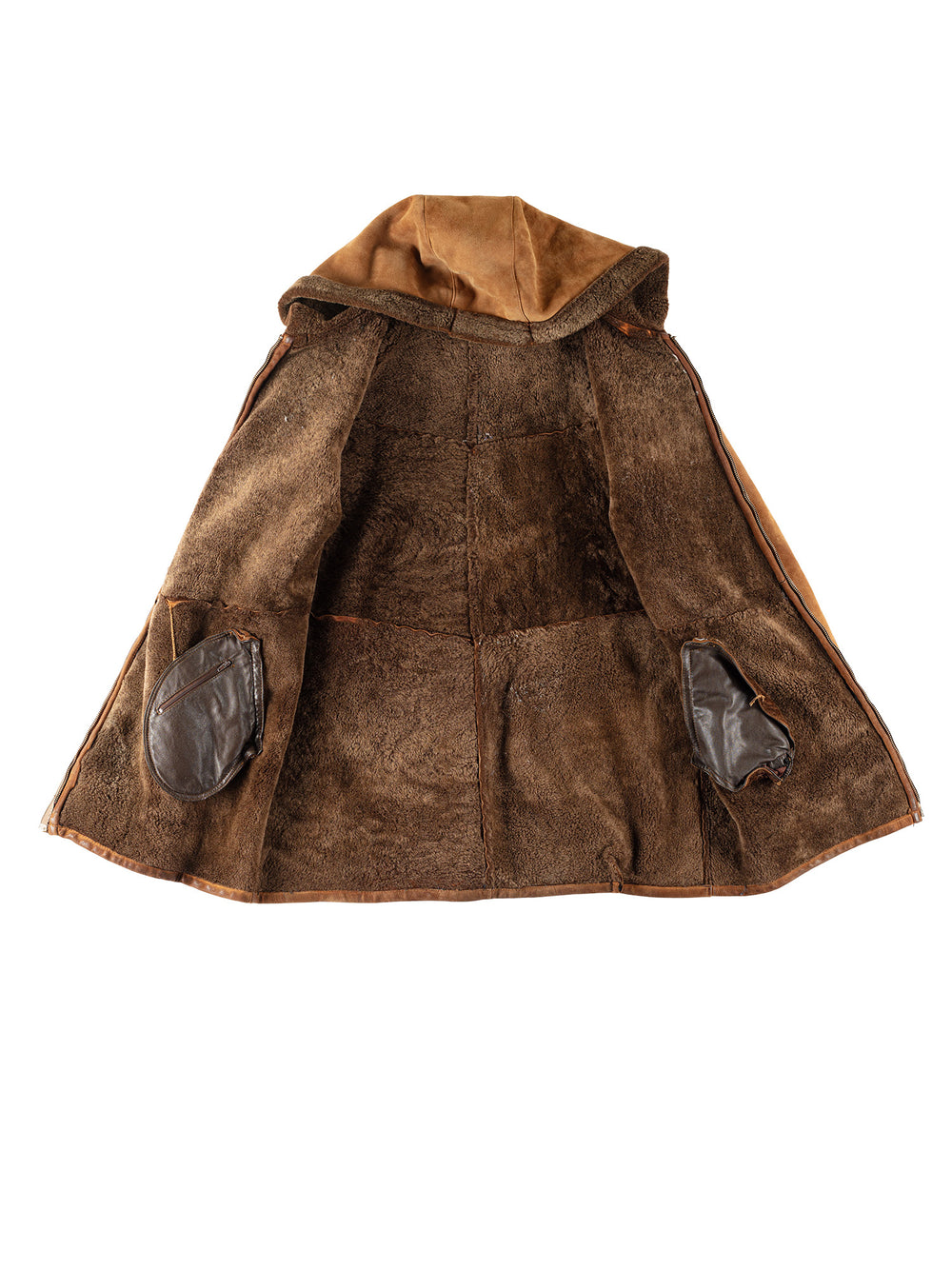 Vintage 70's Women Sheepskin Coat in BrownMN774