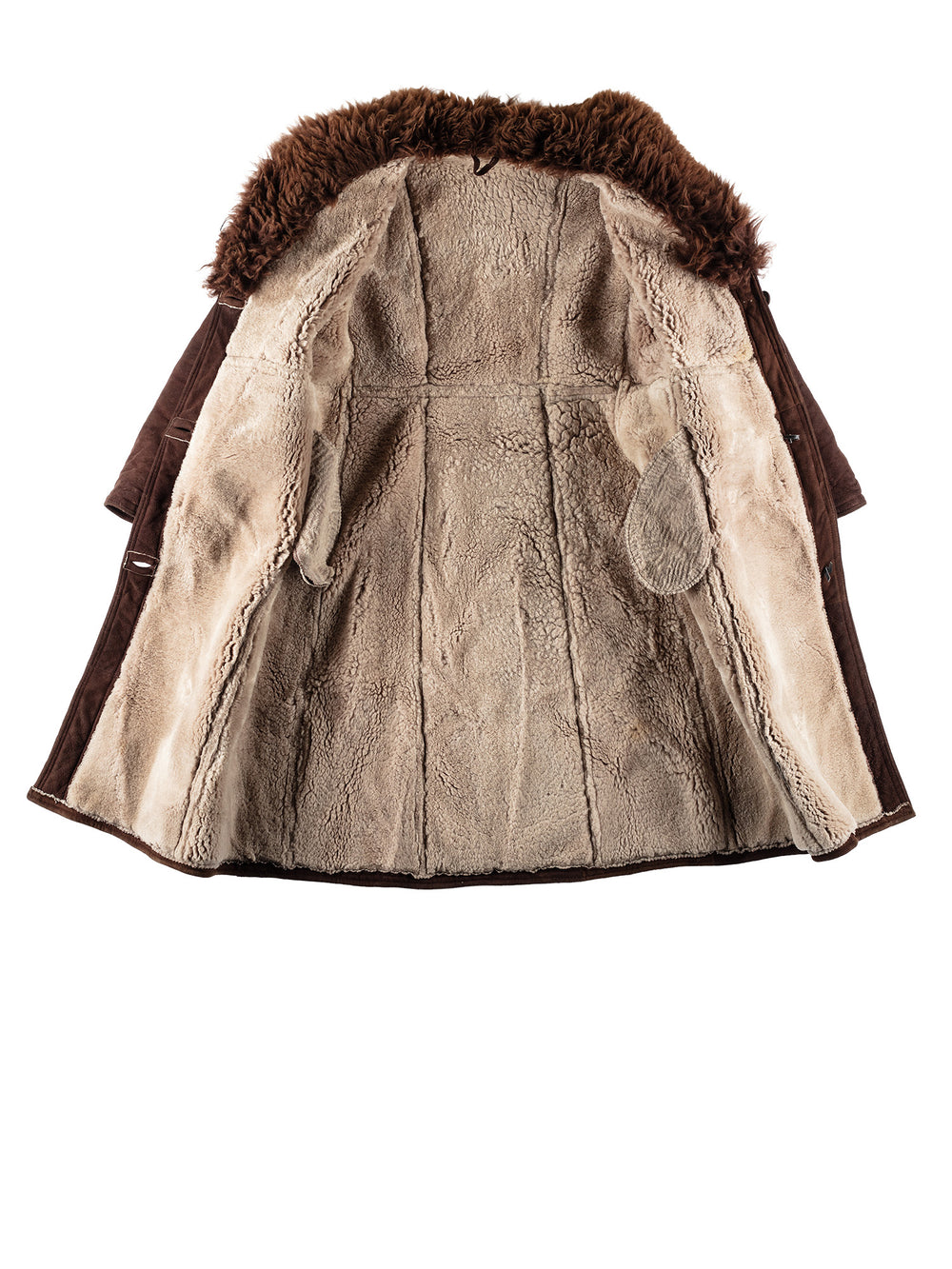 Vintage 70's Women Sheepskin Coat in BrownMN506
